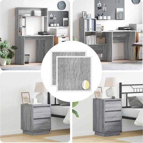Selbstklebende Schraubenabdeckung 2 pcs Graues Sonoma