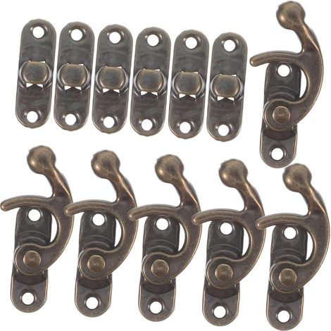 antike Hakenverschlüsse aus Metall mit Hebelmechanismus für