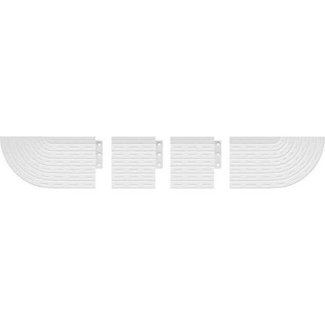 Kit de rampe de seuil de porte antidérapante blanche (1/5)