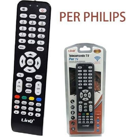 Trade Shop - UNIVERSALFERNBEDIENUNG KOMPATIBEL MIT PHILIPS TV UNIVERSALFERNBEDIENUNG PH-5724 - (1/2)