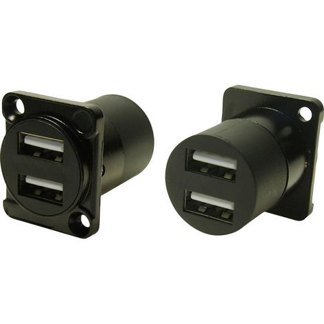 USB2.0 A-A FT BLACK METAL CSK Adattatore CP30086 Cliff Contenuto: 1 pz.