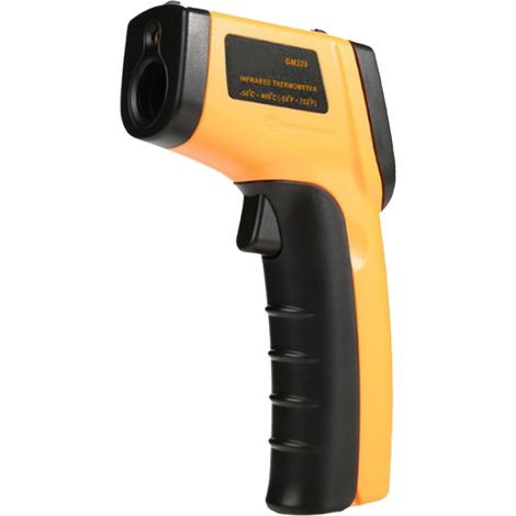 Temperaturmessgerät mit berührungsloser Laserpositionierung, hochpräzises Handthermometer mit Infrarotsensor (1/5)