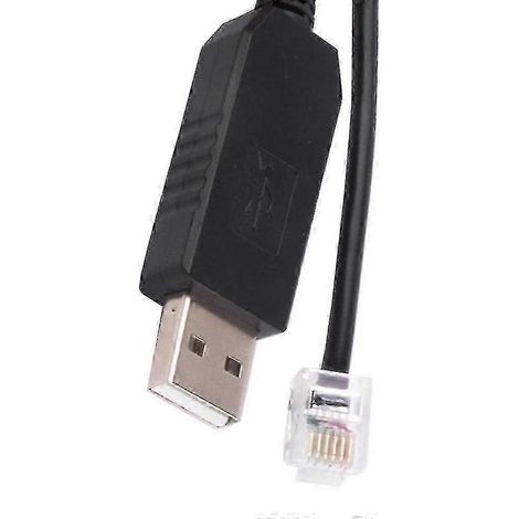 Câble adaptateur USB RJ11 RJ12 6P4C pour contrôle série - 1,8 m, Eqmod (1/5)