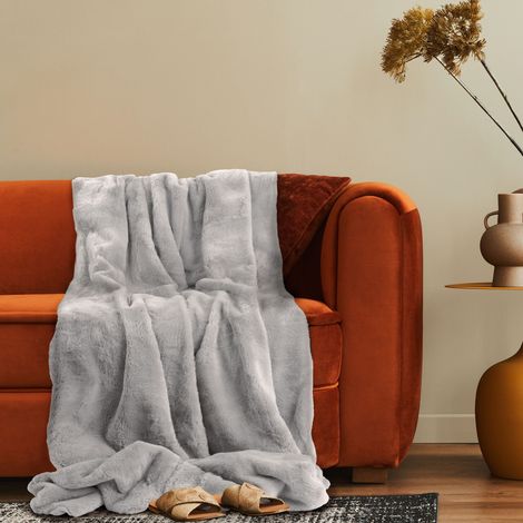 Paco Home Manta Decorativa De Salón Colcha De Sofá Manta De Sofá Lavable Suave Suave Grigio, 150x200cm (1/5)