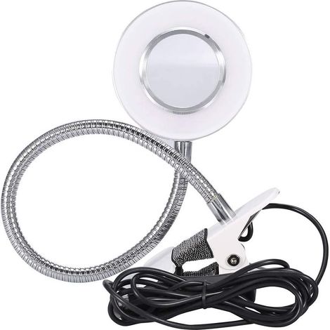 Lampe de bureau Clip sur 360 ° Flexible Col de cygne Lumière froide LED USB Clip Tattoo Light Permanent Sourcil Tattoo Lamp Reading Skincare Manicure Eyelash (1/5)