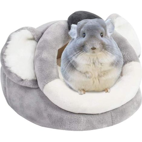 Chaud Hamster léger Cochons d'Inde Lit Nid Rongeur d'hiver Animaux Lit, Hiver Chaud Nid Confortable pour Furet Rat Hamster Habitat(XL) (1/5)