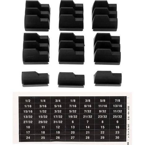 Organizador modular multifuncional con capacidad para 20 llaves, compacto, ABS magnético, color negro (1/4)