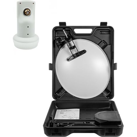 Pack MEGASAT Parabole satellite acier 40cm + LNB Single HDSAT (1/3)