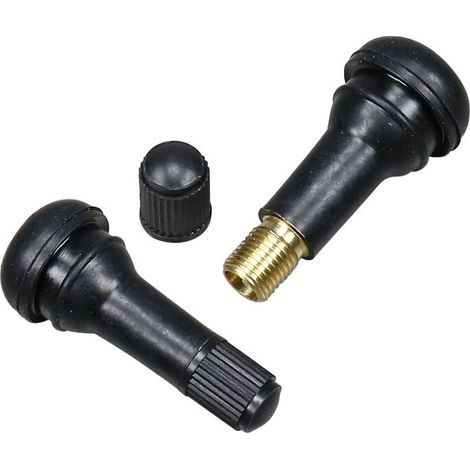Lot de 100 valves TR413 pour pneus de voiture – Caoutchouc résistant – Étanchéité 100% – Snap-in pour installation facile (1/4)