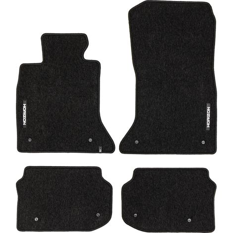 Tapis de Sol de Voiture pour BMW Série 5 F10 F11 2010-2017 Velours Noir 4Pcs (1/5)