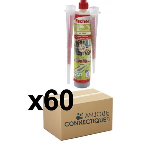 Lot de 60 cartouches scellement chimique - ton pierre 300 ml - Fischer (1/4)