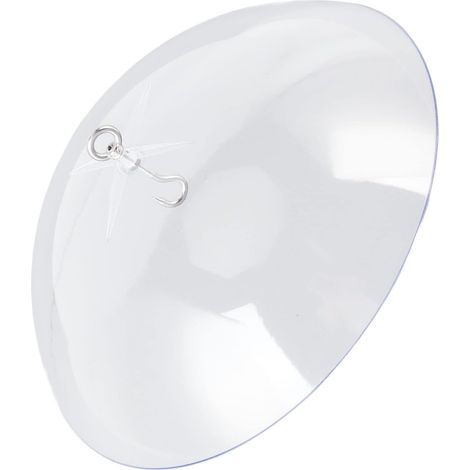 Couvercle de Dôme de Protection pour Mangeoire à Oiseaux, Protection en Acrylique de Grand Diamètre avec Crochets pour Suspendre Les Mangeoires, 10,6x3,5 Pouces (1/5)