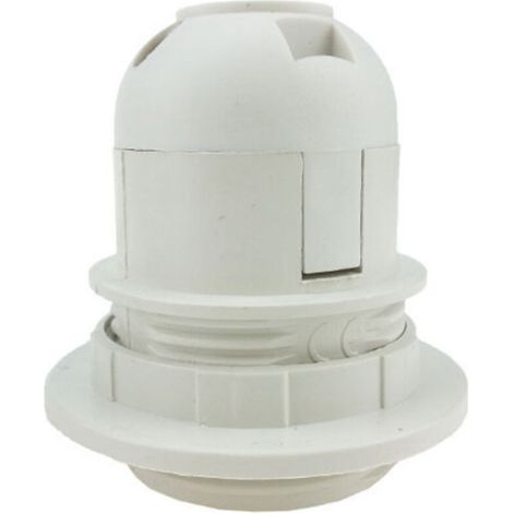 4 pièces Support d'ampoule - Pour ampoule E27 - Douille pratique - Adaptateur en plastique pour abat-jour（Blanc）