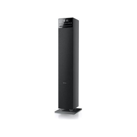 Enceinte Hifi Bluetooth 120W – Lecteur CD et MP3 – Caisson de basses intégré – Berceau pour tablette – Tuner FM – Muse