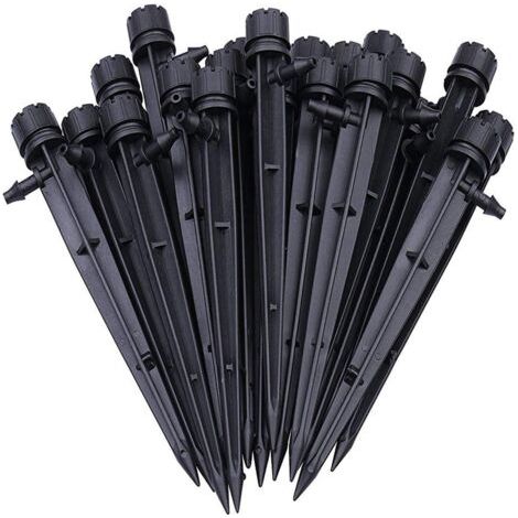 VURAHOME - 100pcs Goutteur Irrigation Réglable de Tuyau Système D'arrosage Automatique Goutte à Goutte Micro Gicleurs Drippers pour Plante Serre DIY Jardin (1/4)