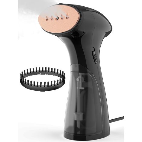 1600-W-Dampfhaarglätter, 25 g/min, Bürste, Metallplatte, 150-ml-Wassertank