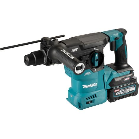 Makita Akku-Kombihammer SDS-PLUS HR008GM202, 40V mit Absaugung 2x4,0 Ah und Ladegerät im Koffer
