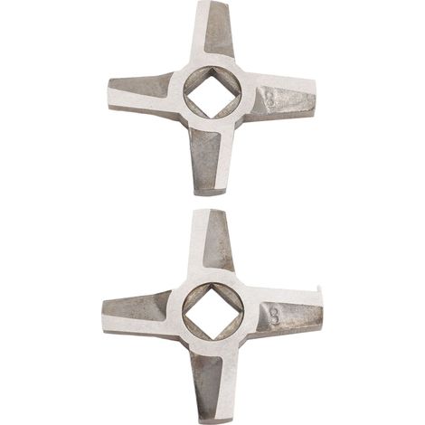 2 lames de rechange pour hachoir à viande, couteau universel en acier inoxydable, pour hachoirs à viande (1/5)
