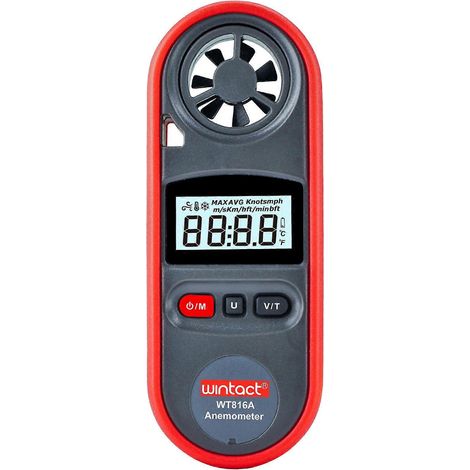 Thermomètre et anémomètre électronique numérique WT816A (1/4)