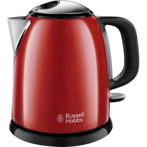 Red Compact Kettle - RUSSELL HOBBS 24992-70 - 1L Capacity - Removable Anti-Limescale Filter (1/5)