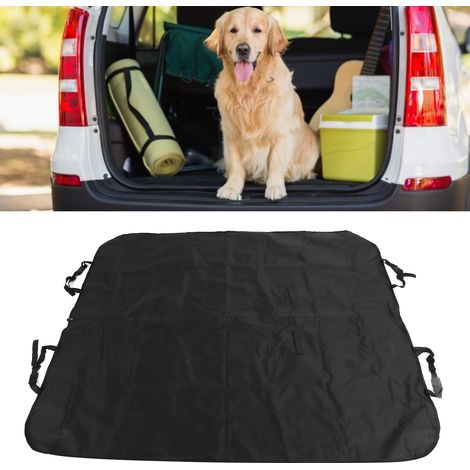 Tapis de voiture imperméable pour animaux de compagnie, coussin de siège auto, couverture pour animaux de compagnie, PETZOOM, noir. (1/5)