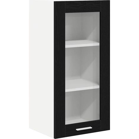 Maison Exclusive - Armadio pensile Rovere Nero 40 x 31 x 80 cm Legno multistrato