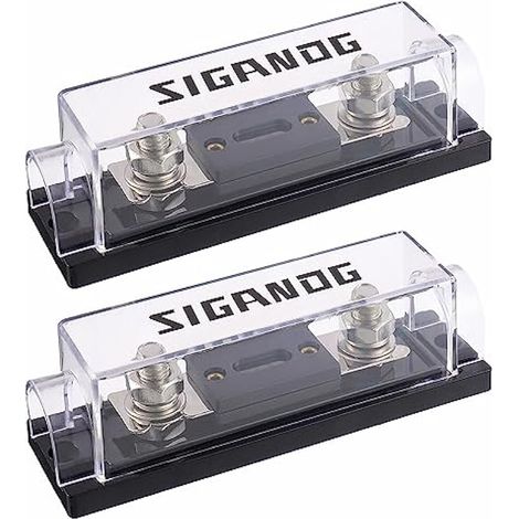 Porte-fusible ANL 300A 0/2/4 AWG avec fusibles 300A pour audio auto camion DIY (Lot de 2)