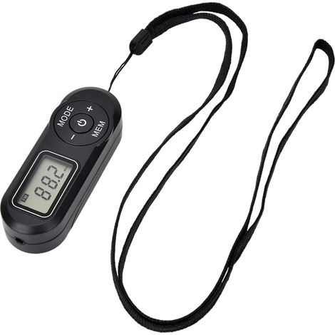 Mini radio FM portable de poche avec écouteurs et écran LCD, idéale pour le sport (course à pied, marche, jogging).