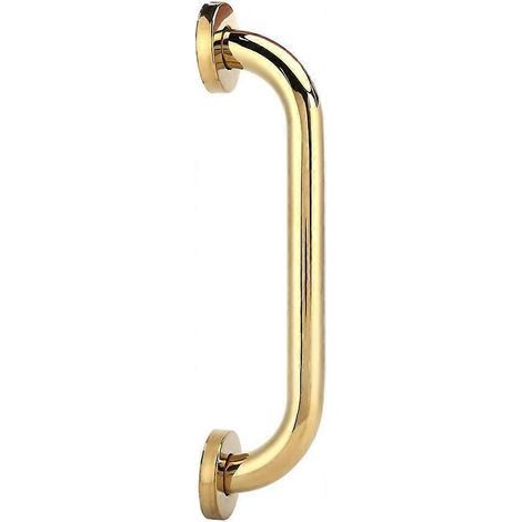 30cm shower grab bar, support bar for bath and toilet, safety bar, towel rail, gold color (1/5)