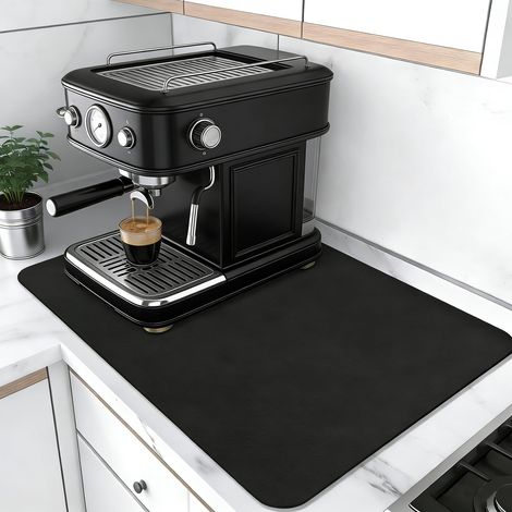 Tapis de Machine à Café Absorbante 50x30cm Egouttoir Vaisselle (1/5)