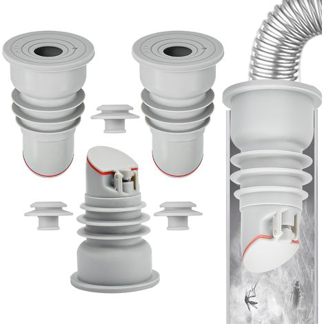 3 PCS Bouchon Anti Odeur Machine à Laver avec Clapet 35-40mm Joint de Tuyau de Machine à Laver Silicone Bouchon d'Étanchéité de Tuyau d'Évacuation Joint de Tuyau de Vidange pour Cuisine (1/5)