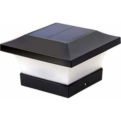Lampes solaires pour poteaux – Étanchéité IP65 – Panneau polycristallin 5,5V – Luminosité 80-100 LM – Température couleur 6000K (1/4)
