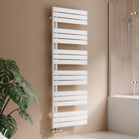 S'AFIELINA Badheizkörper Handtuchheizkörper Flach Paneel Heizkörper für Bad Seitenanschlusss Weiß 1599x600mm 958 Watt