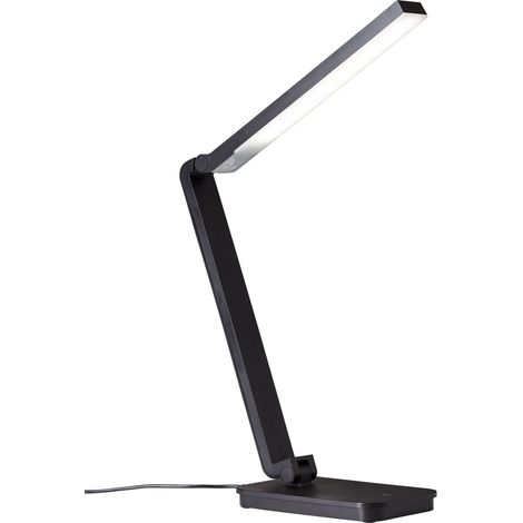 BRILLIANT Lampe Tori LED Tischleuchte schwarz 1x 5W LED integriert SMD, 320lm, 5000K Mit Touchdimmer stufenlos dimmbar An zwei Gelenken in Höhe und Neigung einstellbar (1/5)