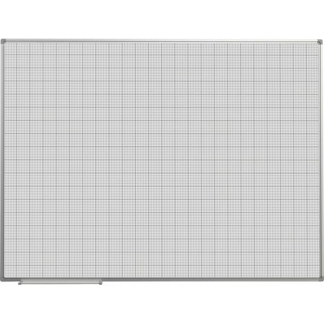 eurokraft basic, Tableau quadrillé, laqué blanc, l x h 1200 x