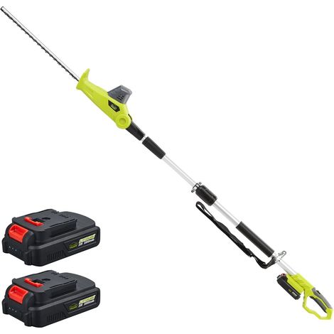 Taille-Haies sans Fil téléscopique, Multifunktion Taille-Haies, avec 2 Batterie 20 V 2,0 Ah, Chargeur,Longueur de Lame 46 cm, Taille-Haies Électrique sans Fil, pour Plantes Hautes (1/5)