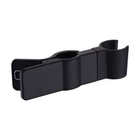 FENOPLASTICASupport receveur de douche, support de tringle de douche 22-25 mm, métal, pivotant, réglable (Noir) (1/4)