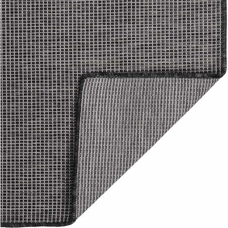 Maison Exclusive - Outdoor-Teppich Flachgewebe 160x230 cm Grau (1/5)