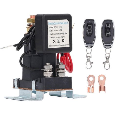 Batterietrennschalter mit Fernbedienung, 200 A, 12 V DC für Kraftfahrzeuge