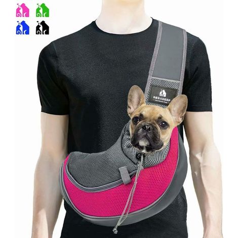 Sac à Dos pour Chien Sac à Dos réglable pour Chien pour Animal de Compagnie Sac à Dos pour Animal de Compagnie Chien de Voyage, Rose (1/4)
