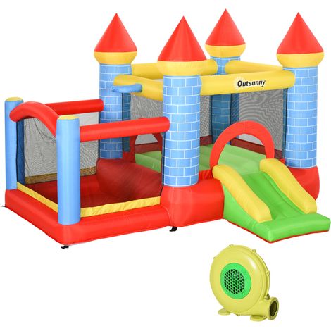 Tobogán gonflable Castillo infantil 280x260x210 cm avec cama de salto y bolsa transporte (1/5)