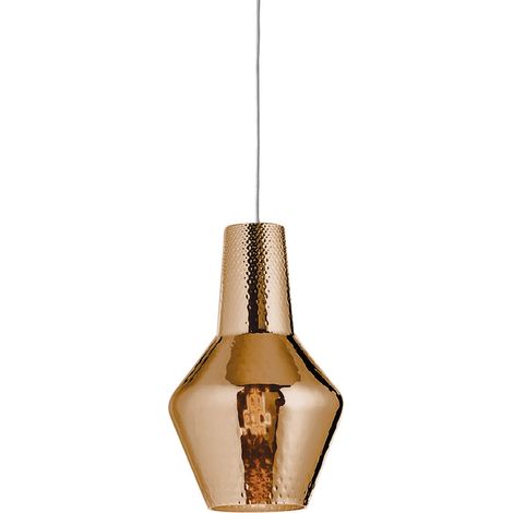 Suspension Romeo Ø 250 X 3180 Mm. 1 X E27 70 W Hs-Ip20-V.Gris, Vtr.Bronze