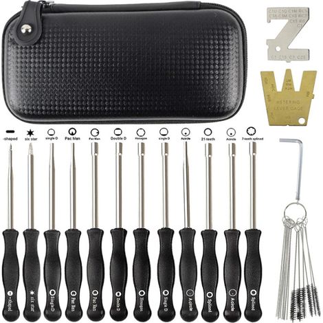 Lawn mower chainsaw accessories 12 PCS carburetor adjustment tool with brush and box universal (1/5)