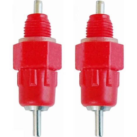 SABIR 2 Pcs Eau Tetine Poulet Alimentateur Fournitures de Volaille Poule Vis dans le Style (1/5)