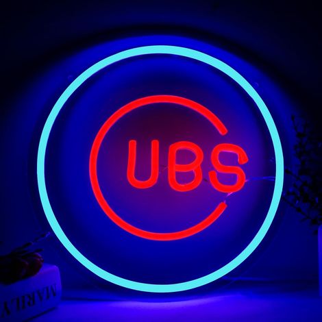 Panneau de baseball dortoir pour décoration murale de club de sport Panneau LED de baseball au néon pour bar, décoration de fête, au néon (1/5)