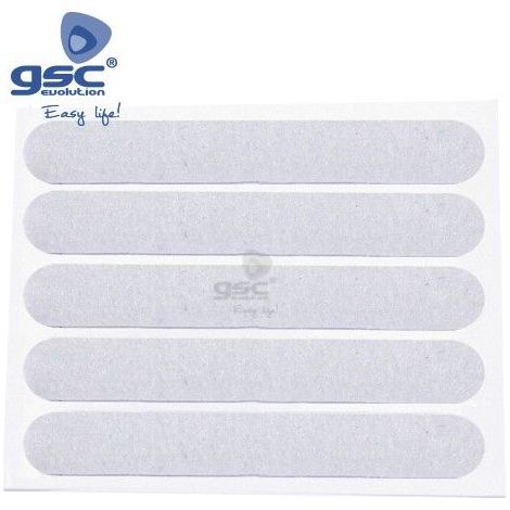 Set 5 adesivi quadrati di feltro 13x91mm bianco GSC 003802764