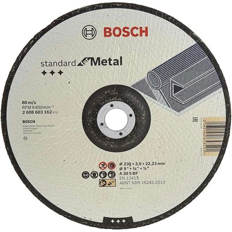 Disco abrasivo per taglio ferro 230 mm Bosch