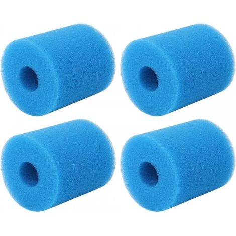 Cartouche D'éponge de Filtre de Piscine de Type H de 4 Pièces, éponge de Rechange de Cartouches de Mousse de Filtre de Piscine pour la Pompe de Piscine (1/5)