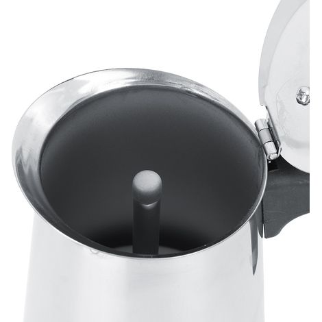 Cafetera eléctrica de acero inoxidable con capacidad de 450 ml y jarra, modelo clásico. (1/5)