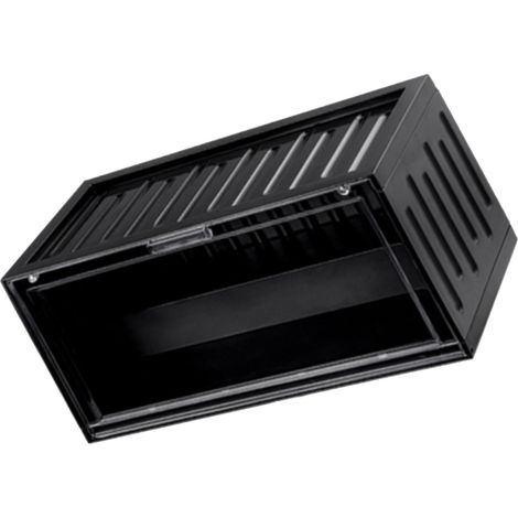 Aufbewahrungsbox für Actionfiguren, staubdicht, Vitrine für Miniaturfiguren, transparent, dunkelschwarz (1/5)